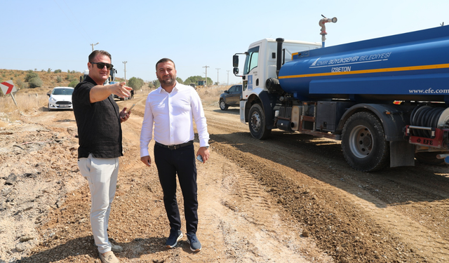 Seferihisar’da 2 kilometrelik yol yenilendi