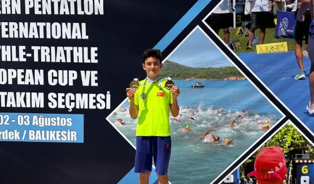 Muğlalı sporcu Kerem Batur Genç’ten çifte madalya
