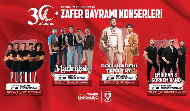 Bodrum Zafer Bayramı’na hazırlanıyor