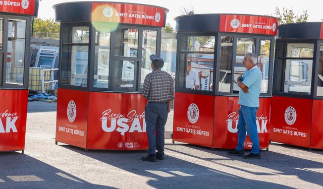 Uşak Belediyesi'nden simitçi esnafına destek