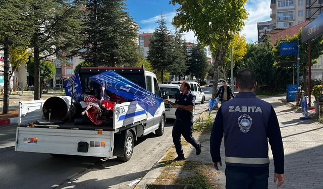 Uşak Belediyesi'nden 'Kaldırımlar Yayalarındır' denetimi
