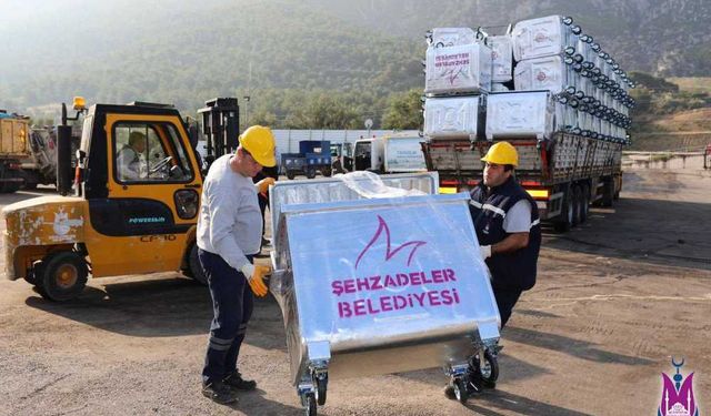 Şehzadeler’e 500 yeni çöp konteyneri!