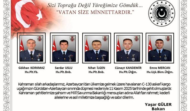 Şehitlerimizin naaşı Türkiye'ye ulaştı