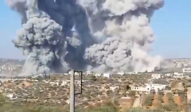 İdlib’de mühimmat deposunda şiddetli patlama