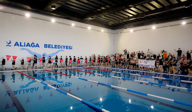Aliağa’nın yüzme tesisleri İzmir’de zirveye oynuyor