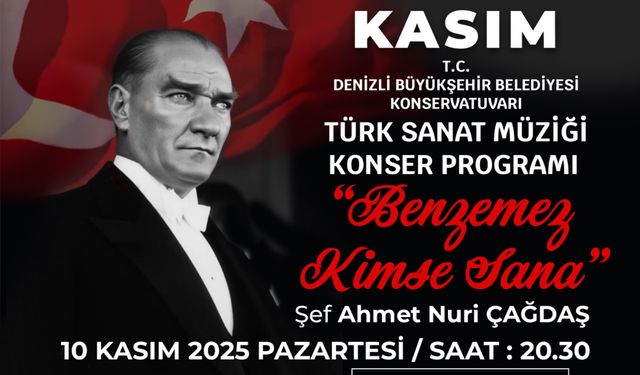 Denizli Büyükşehir'den Ata’ya saygı dolu etkinlikler