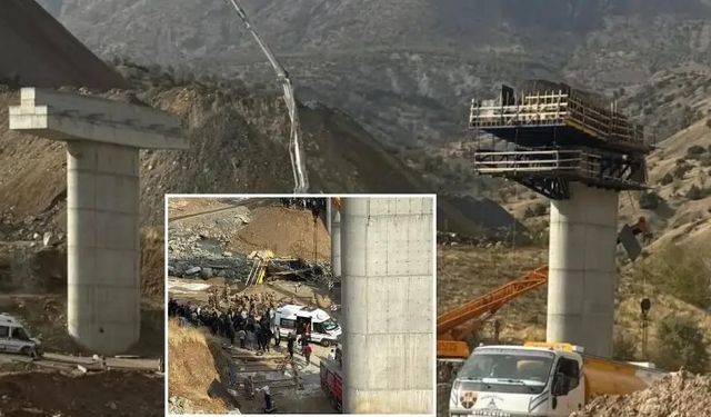 Diyarbakır’da viyadük inşaatında çökme: Ölü ve yaralılar var