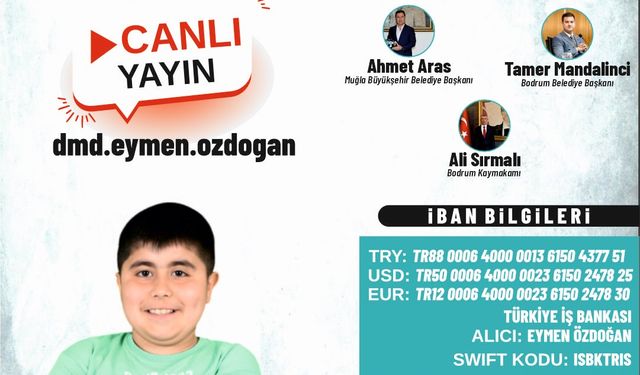 Muğla, Eymen için tek yürek oldu