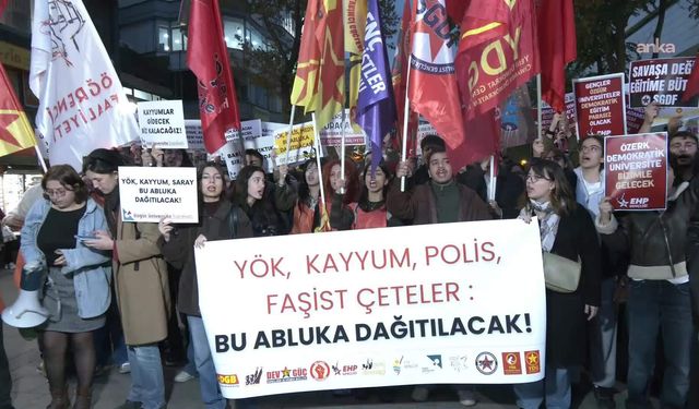 Gençlik örgütlerinden YÖK protestosu