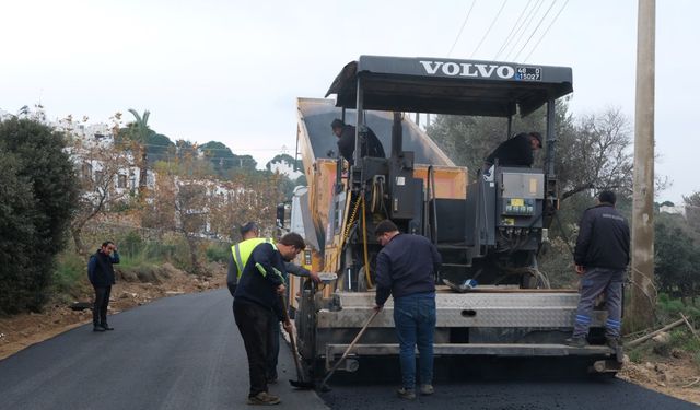 Yağmur öncesinde asfalt çalışmaları tamamlandı