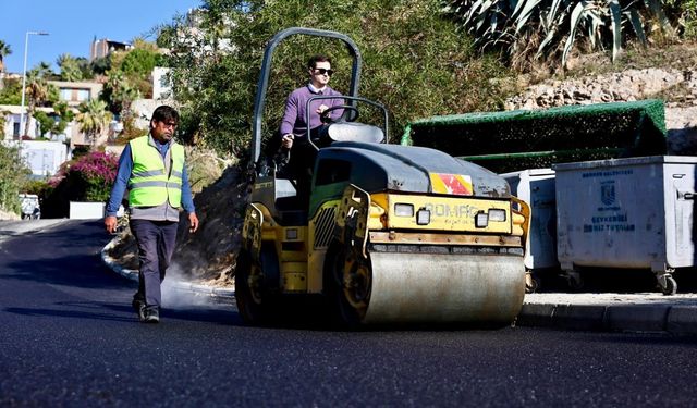 Bodrum Belediyesinden üstyapı çalışmaları