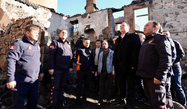 Başkan Dutlulu yangın bölgesinde incelemelerde bulundu