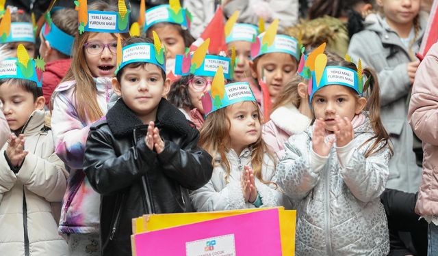 Manisalı çocuklar Yerli Malı Haftası’nı kutladı
