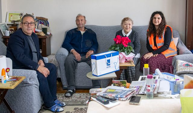 Kuşadası Belediyesi'nden Osman Amca'ya anlamlı ziyaret