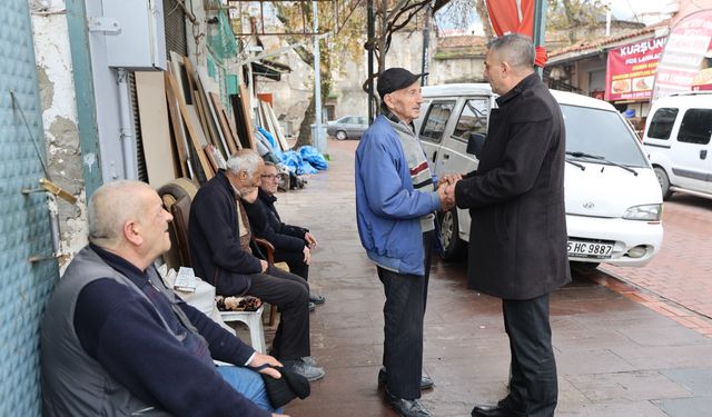 Başkan Şimşek’ten çarşı ve bedesten esnafına ziyaret