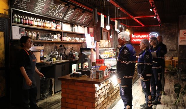 Büyükşehir zabıtası halk sağlığı için görevde