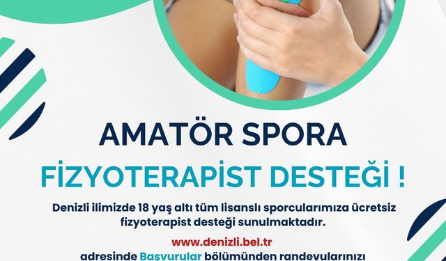 Amatör sporculara Büyükşehir’den fizyoterapist desteği