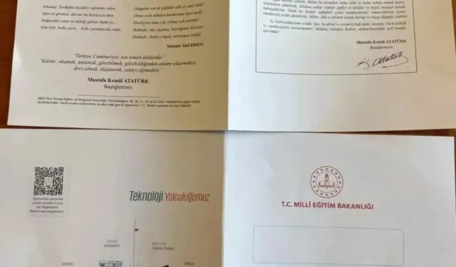 1 ve 2. sınıflara verilen Gelişim Raporlarında Atatürk yer almadı