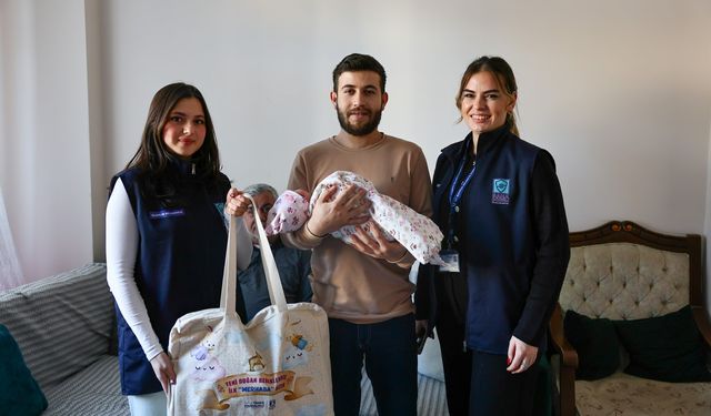 Bodrum’da yeni yılın ilk bebeği Eylül’e ziyaret