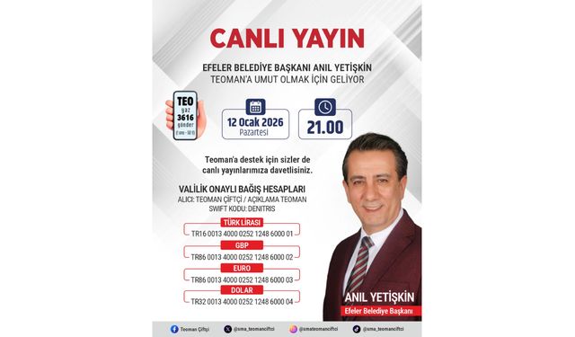 Başkan Yetişkin’den minik Teoman’a anlamlı destek