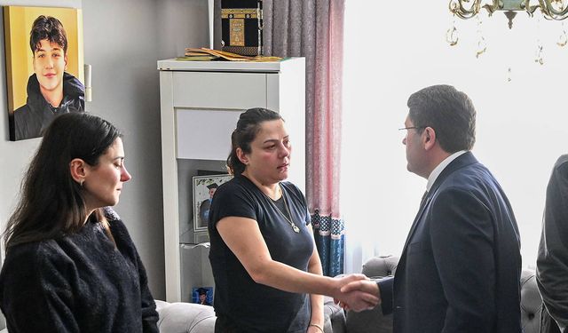 Yılmaz Tunç’tan Atlas Çağlayan’ın ailesine ziyaret