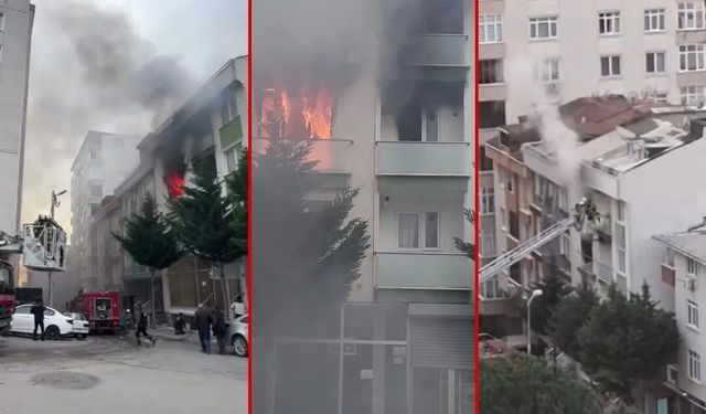 Alevler daireyi sardı: Maltepe’de 4 kişi kurtarıldı