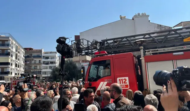 Basın açıklamasında itfaiye gerginliği