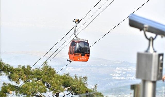 Balçova Teleferik Tesislerinde bakım çalışması