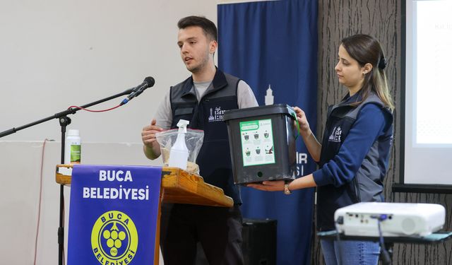 Buca'da mutfak atıkları toprağa hayat verecek