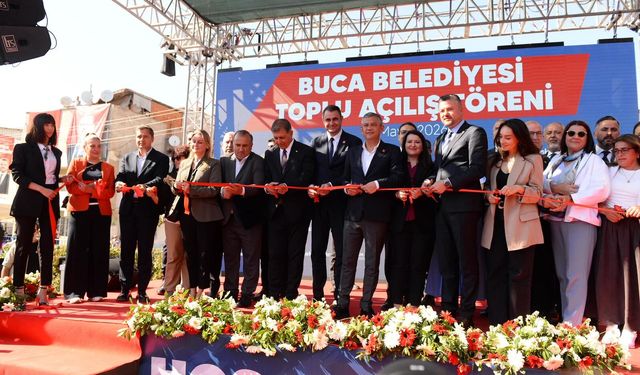 Buca’da Özel’in katılımıyla 16 vizyon proje hizmete açıldı