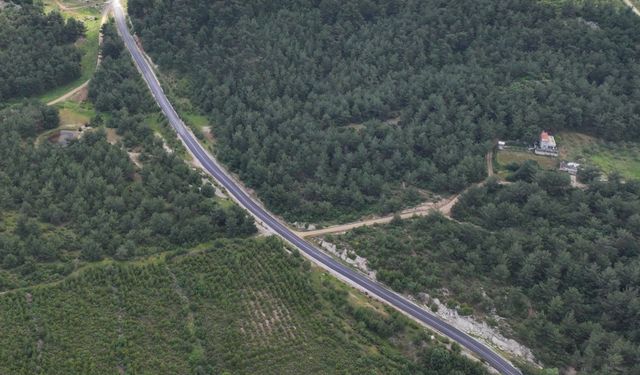 Büyüksümbüller-Ortaköy yolu yenilendi