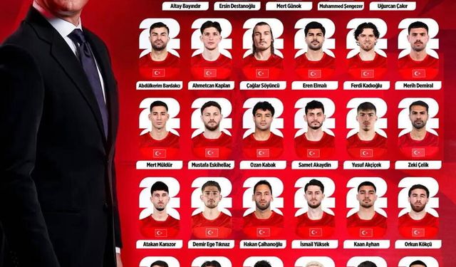 A Milli Takım’ın geniş kadrosu açıklandı