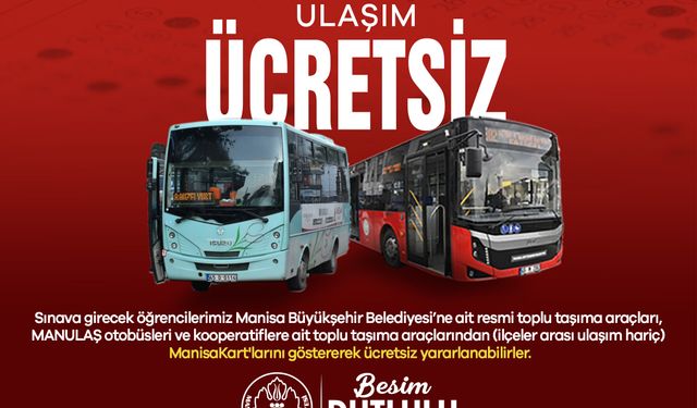 Manisa, YKS Süresince Öğrencilerin Yanında