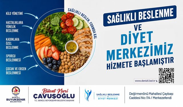 Denizli Büyükşehir’den  diyetisyen hizmeti