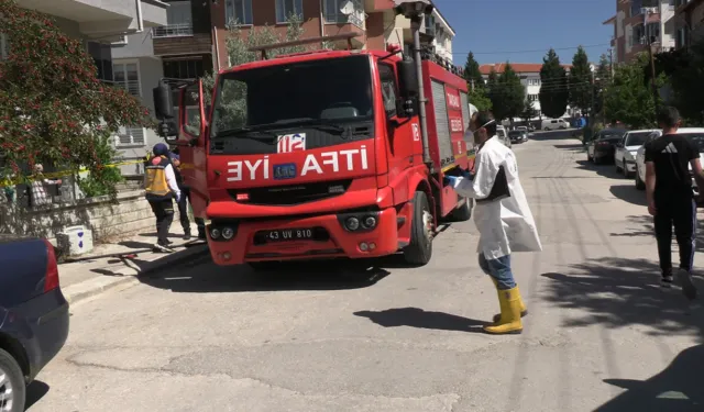 Kütahya’da korkutan ev yangını