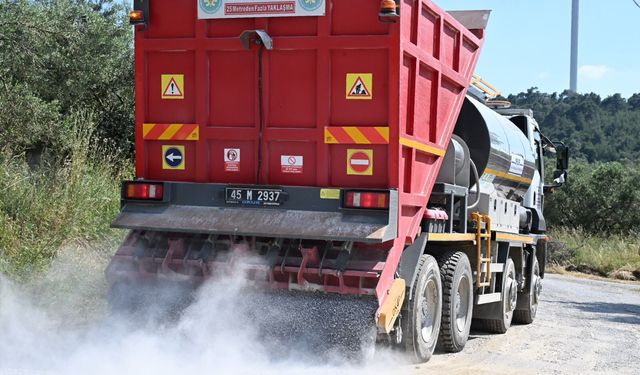 Manisa'da asfalt çalışmaları başladı