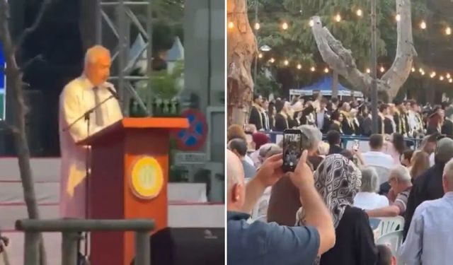 İstanbul Üniversitesi Rektörü mezuniyette protesto edildi