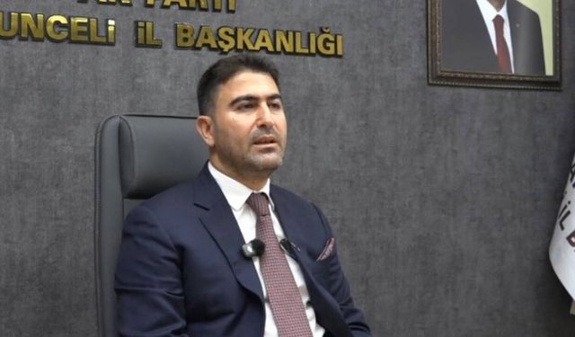 AKP Tunceli İl Başkanı Hakan Özer İstifa Etti