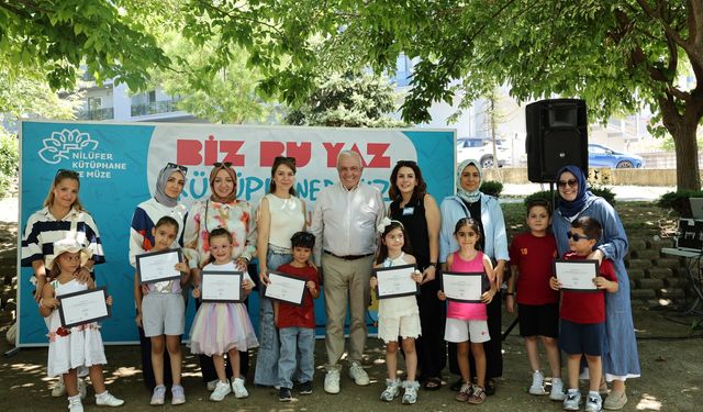 Nilüferli çocuklar okula kütüphanelerde hazırlandı
