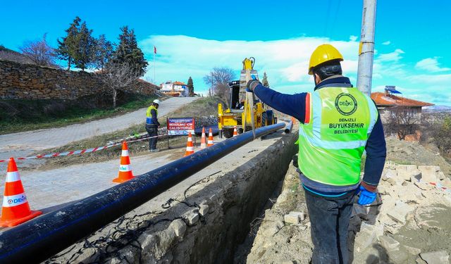 2 bin 850 metrelik içme suyu terfi hattı yenilendi