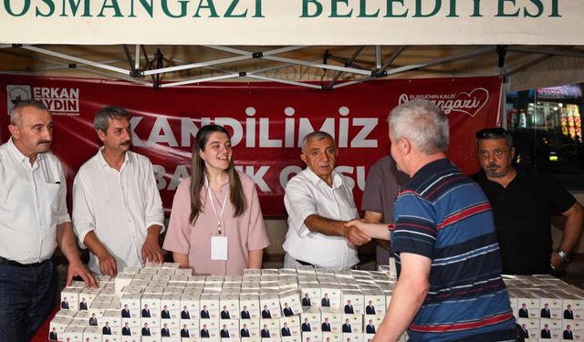 Mevlit Kandili’nin bereketi Osmangazi’de paylaşıldı