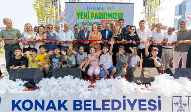 Konak 6 bin metrekarelik yeni parkına kavuştu
