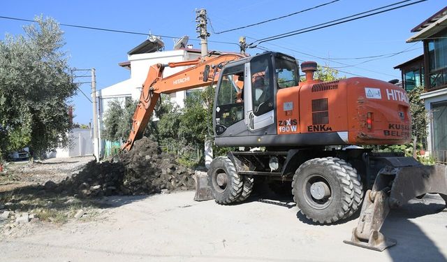 Kuşadası yol yapım çalışmasında rota belli