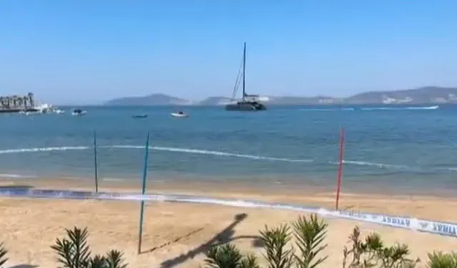 Güllük Halk Plajı tedbir amacıyla kapatıldı