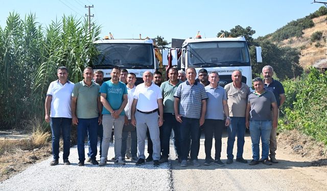 Sarıgöl’de Üzüm Hasadı Öncesi Üreticilerin Yolu Yenileniyor