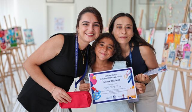 "Sayılarla Tuval Boyama Atölyesi"  tamamlandı