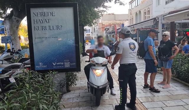 Bodrum'da Yaya Yollarına Sıkı Denetim