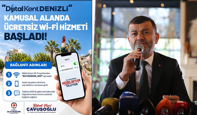 Büyükşehir’den Denizli’ye ücretsiz ve güvenli internet