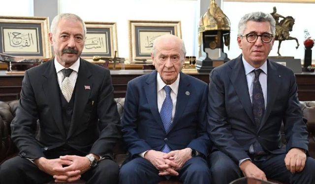 Sarallar ve Şahinler Bahçeli ile buluştu