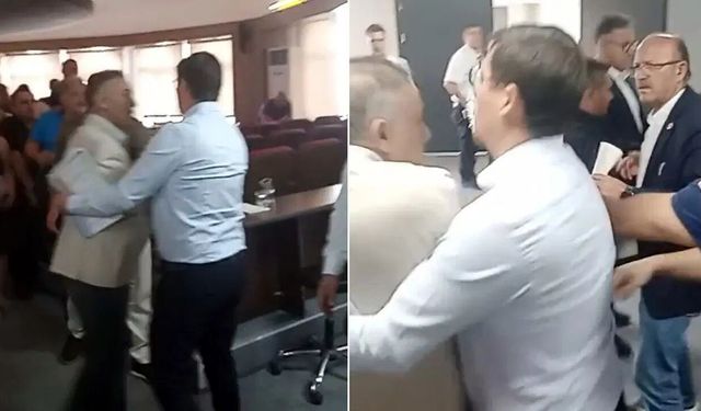 Edirne Meclisi’nde toplantı sonrası kavga
